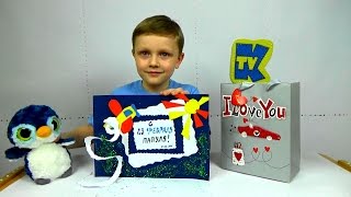 Детский канал.Открытка Папе на 23 Февраля .Postcard to the Pope on February 23.