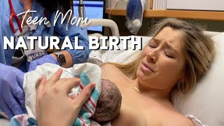 TEEN MOM NATURAL BIRTH VLOG // the birth of my second daughter