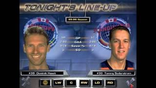 Team Europe vs Team Scandinavia - NHL 97 rosters & gameplay