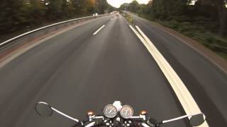 A1 Fahrstunde 1# | Autobahn 3. | Suzuki GN 125 | Gopro Hero 3