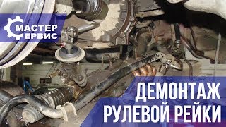 Демонтаж рулевой рейки Mitsubishi Outlander