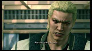 Yakuza Kiwami 2 - Chapter 3 The Yakuza Huntress: Ryuji Goda Omi Alliance Coup Cutscene (2018)