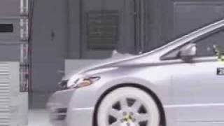 Crash Test 2006 - 2009 Honda Civic 2dr. Coupe (Frontal Offset Impact) IIHS