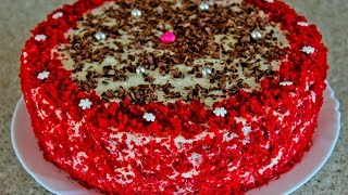 ТОРТ "КРАСНЫЙ БАРХАТ"и КРЕМ-ЧИЗ, рецепт. Red velvet Cake