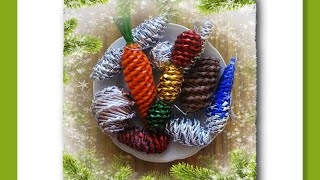 Ёлочные игрушки из бумажных трубочек - мастер-класс / Toys on the Christmas tree from paper tubes