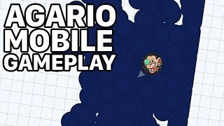 AGARIO — HE SPAWNED IN MY MASS PILE? (Agar.io Mobile Gameplay)