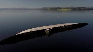 Sugar Boat (MV Captayannis) and Clyde Estuary Mist [Filmed by Drone]
