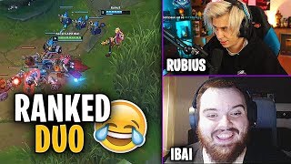 IBAI y RUBIUS JUGARON DUO en RANKED de LOL!! | Mejores Momentos