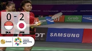 INA v JPN - Badminton Ganda Putri: Greysia/Apriyani v Misaki/Ayaka | Asian Games 2018