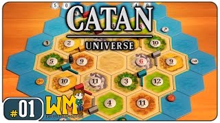 Catan Universe com Arkantos, Metalbear, Thiesca e Waka #01 - Gameplay [PT-BR] - Multiplayer
