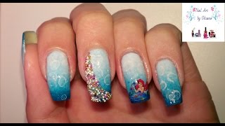 Disney Nail Art | The Mermaid Ariel | Дисней | Русалочка Ариэль