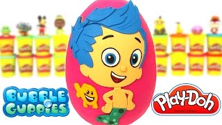 Huevo Sorpresa Gigante de Bubble Guppies en Español de Plastilina Play Doh
