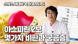 [긴급 브리핑] 아스피린 2보  몇가지 비판과 궁금증