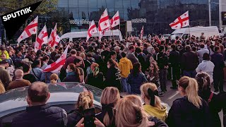 „ნამახვან ჰესის“ მოწინააღმდეგეებმა ქუთაისის ცენტრი გადაკეტეს
