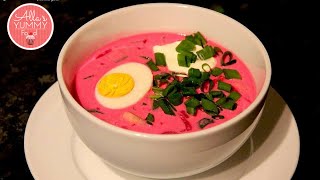 Cold Beetroot (Borscht) Soup Recipe - Рецепт Xолодник (Борщ)