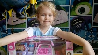 ИГРАЕМ В МАГАЗИН СУПЕРМАРКЕТ КАССА ИГРУШЕЧНАЯ ДЕТСКАЯ Игрушки для детей  Распаковка