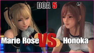DEAD OR ALIVE 5 Last Round - Marie Rose VS Honoka