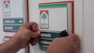 AluSign Indoor kihúzó kulcs