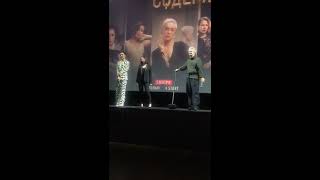 Константин Богомолов, Дарья Мороз и Ирина Сосновая на премьере сериала "Содержанки"