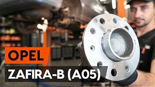 Como substituir a rolamento da roda traseiro no OPEL ZAFIRA-B 2 (A05) [TUTORIAL AUTODOC]