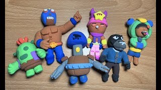 Бравл Старс лепим фигурки из Пластилина Making Brawl Stars