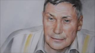 Портрет в технике сухая кисть
