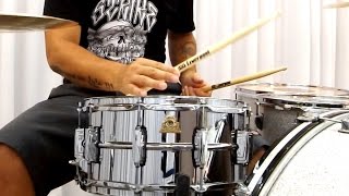 Caixa Ludwig Supraphonic 50th Anniversary LM402 14x6,5" John Bonham snare sound check