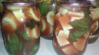 маринованные кабачки консервация на зиму.marinated courgettes