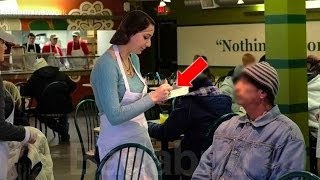 دخل متسول الى أحد المطاعم فرفضه الجميع | ولكن عندما علموا من هو شاهد ما حدث !!