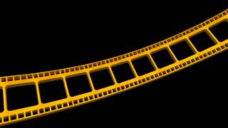 4K Ultra HD Filmstrip Moving Gold Animation 5 AA VFX free footage
