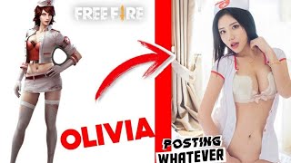 PERSONAJES DE FREE FIRE EN LA VIDA REAL | *Olivia te va encantar* | FREE FIRE