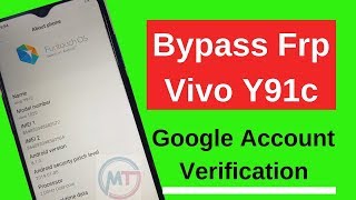 Vivo Y91c Bypass Frp / Google Account Verification  Vivo Y91c (Android 8.1.0)