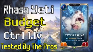 Rhasa Yeti Control 1.1v | Legends of Runeterra Gameplay
