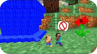 NOOB VS MINI TSUNAMI DESASTRE MENORES - TROLLEO A NOOB MINECRAFT TROLL + ROLEPLAY