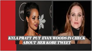 KYLA PRATT TELLS EVAN WOODS "HOW DARE U" AFTER SHE CALLS KOBE "RAPIST" IN A POST.