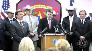 Gov. Perry Presents Honorary Texas Ranger Designations to Chuck Norris and Aaron Norris