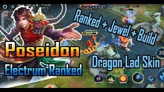 HEROES EVOLVED - Poseidon Build || Dragon Lad Skin || Ranked Gameplay
