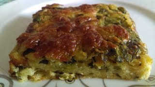Ispanaklı Patatesli Pratik  Börek Tarifi ( sadece karıştırarak yoğurmadan)