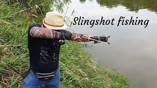 Рыбалка с Рогаткой.НЕИЗВЕСТНАЯ РЫБА.SLINGSHOT FISHING