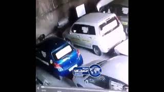 شاهد .. رجل يسقط في حفرة زيت السيارات