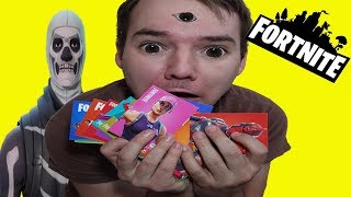Fortnite Trading CARDS!?!? Opening New Fortnite Panini Packs!