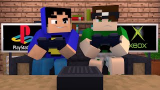 Minecraft: PLAYSTATION VS XBOX! (Build Battle)