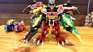 파워레인저 다이노포스 라이덴 티라노킹 웨스턴 공룡 장난감 동영상 Power ranger dino charge