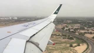 AirBlue Landing at Karachi Jinnah International Airport in 4K