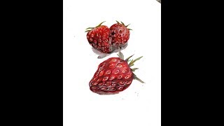 как нарисовать клубнику / викторию