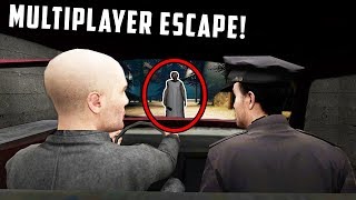 Granny Horror Game Multiplayer - CAR ESCAPE ENDING! (Granny Horror Game Online Roleplay)