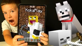 #3 ПРИРУЧИЛИ ВОЛКА ? Майнкрафт Кока ВЫЖИВАНИЕ с Родителями НУБик Minecraft PE Нуб с ВЕБКОЙ