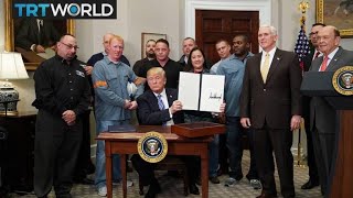 The Trump Presidency: Trump signs controversial steel proclamations