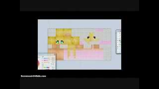 Cat/Ocelot girl, minecraft skin tutorial! download in desc. 4x speed