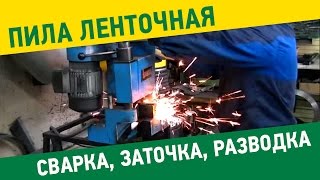 Пила ленточная "Тайга"  сварка в кольцо, заточка и разводка зубьев.